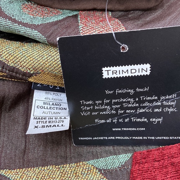 🎁NWT. Trimdin Milano Collection Reversible Long Jacket. Size XS - Picture 8 of 8